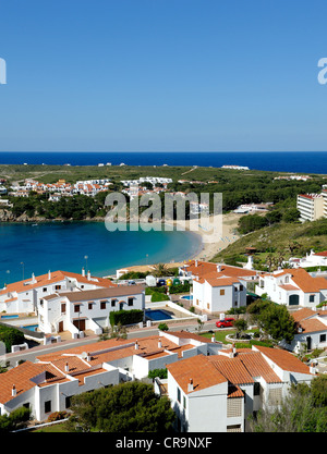 Le Horseshoe Bay dans la région de arenal d'en castell espagne Minorque Banque D'Images