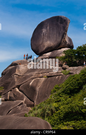 Sail Rock sur Similan en Thaïlande Banque D'Images