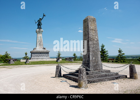 Le monument au général Kellermann de Valmy Banque D'Images