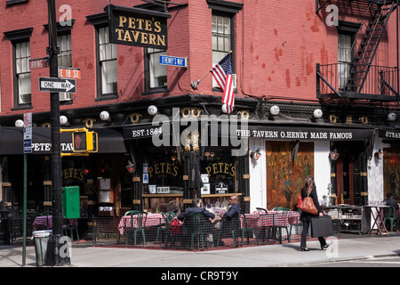 Pete's Tavern, de Gramercy Park, Irving Place NYC Banque D'Images