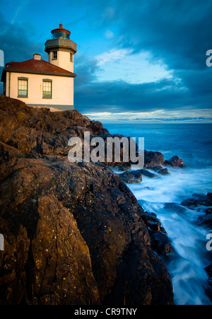 Four à chaux phare sur l'île San Juan, Puerto Rico Banque D'Images