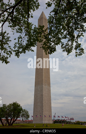 Vue sur le Washington Monument à distance Banque D'Images