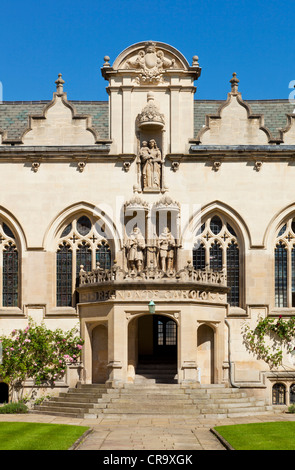 Quad avant l'Oriel College de l'Université d'Oxford Oxfordshire England UK GB EU Europe Banque D'Images
