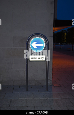 Une façon plaque de rue du centre-ville de Southampton Banque D'Images