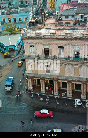 Vues aériennes de Centro Havana Banque D'Images