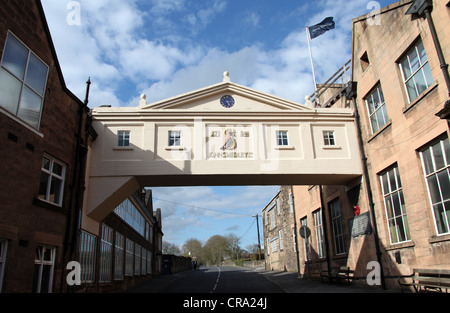 Le John Smedley Ltd usine à Lea Mills près de Matlock dans le Derbyshire Peak District Banque D'Images