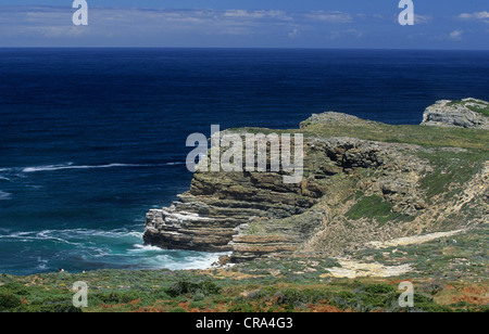 Cape Point, pointe sud-ouest de l'Afrique, Cape Peninsula National Park, Afrique du Sud Banque D'Images
