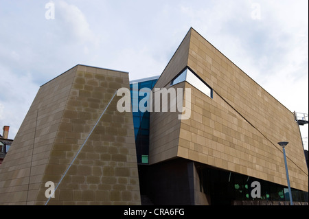 Centre de découverte de Interactive Geyser le plus grand geyser d'eau froide à Andernach, Rhénanie-Palatinat, Allemagne, Europe Banque D'Images