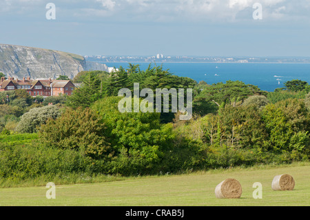 Ballard vers le bas vu du parc Durlston Swanage Banque D'Images