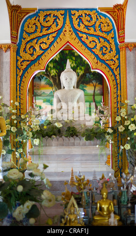 Wat Chalong, détail, Phuket's plus grand temple Road, Ban Chalong, Phuket, Thailande, Asie Banque D'Images