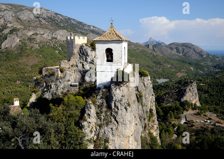 Bell Tower, Guadalest, Costa Blanca, Espagne, Europe Banque D'Images