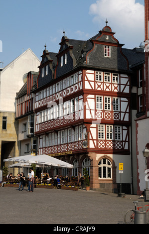 Schwarzer Stern restaurant, Roemerberg, Frankfurt am Main, Hesse, Germany, Europe Banque D'Images