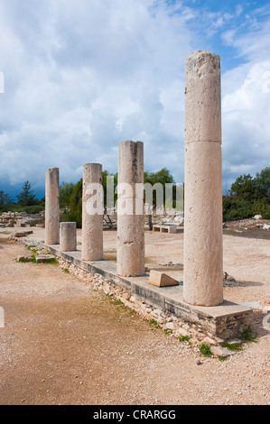 Temple d'Apollon Hylates à Kourion, ruines de Kourion, Chypre Banque D'Images