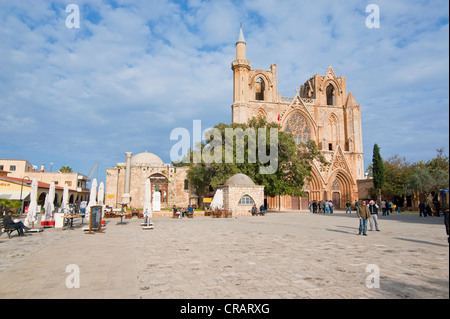 Lala Mustafa Pacha Mosquée, Famagusta, partie turque de Chypre Banque D'Images