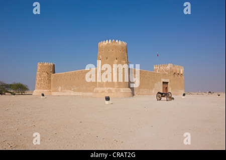 Al Zubara Fort, Qatar, Péninsule Arabique, au Moyen-Orient Banque D'Images