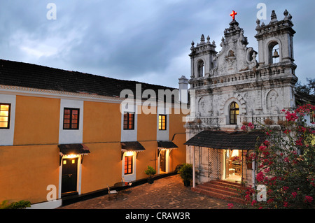 L'église catholique à Fort Terekhol, Heritage Hotel, Terekhol, Goa, Inde du Sud, Inde, Asie Banque D'Images