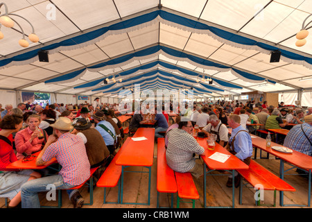 Marquee, Festival, festival Viehscheid, cérémonial en descendant de bêtes à l'estive, Pfronten Banque D'Images