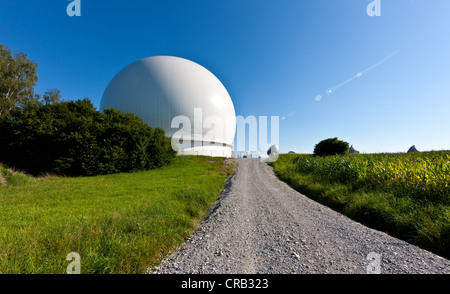 Raisting Station terrestre Satellite, station sol, les communications par satellite, Haute-Bavière, Allemagne, Europe Banque D'Images