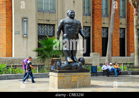 Sculpture par l'artiste et sculpteur Fernando Botero Plaza Botero, Medellin, Colombie, Amérique du Sud, Amérique latine, Amérique Banque D'Images