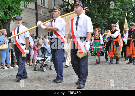 Corpus Christi Jour - procession à Lowicz. Banque D'Images