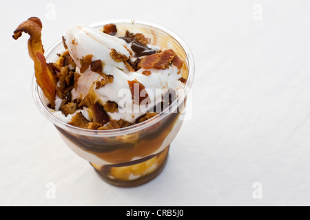 Un Burger King bacon sundae. Banque D'Images