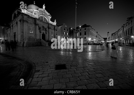 Eglise Saint-blaise dans le centre-ville historique de Dubrovnik, site classé au Patrimoine Mondial de l'UNESCO, Dalmatie Centrale, Dalmatie, côte Adriatique Banque D'Images