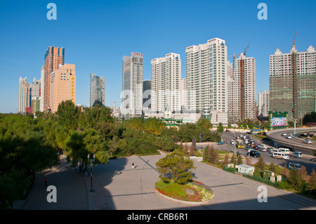 L'horizon de Harbin, Heilongjiang, Chine, Asie Banque D'Images