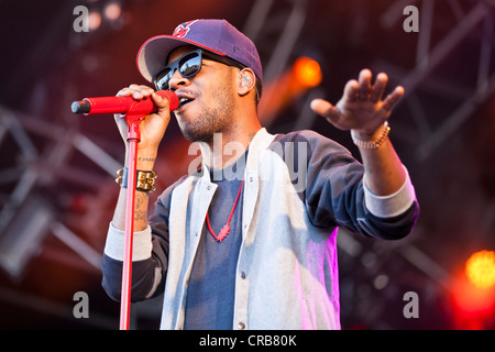 L'acteur américain et le rappeur Kid Cudi performing live at Heitere Open Air festival à Zofingen, Suisse, Europe Banque D'Images