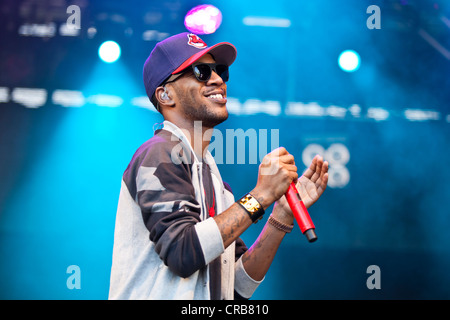 L'acteur américain et le rappeur Kid Cudi performing live at Heitere Open Air festival à Zofingen, Suisse, Europe Banque D'Images