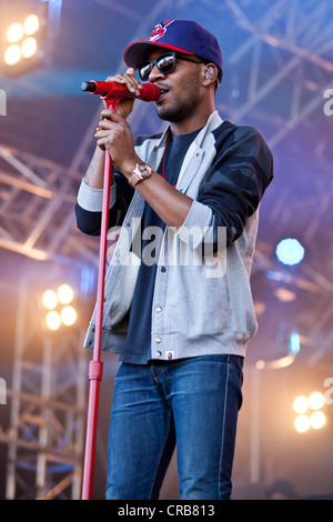 L'acteur américain et le rappeur Kid Cudi performing live at Heitere Open Air festival à Zofingen, Suisse, Europe Banque D'Images