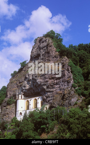 Felsenkirche Crag, église, Idar-Oberstein, Rhénanie-Palatinat, Allemagne, Europe Banque D'Images