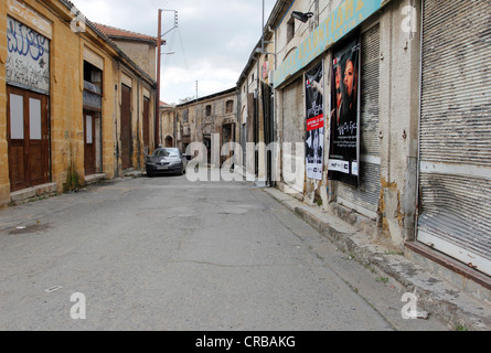 La frontière gréco-turque dans la ville divisée de Nicosie, Chypre, Europe Banque D'Images