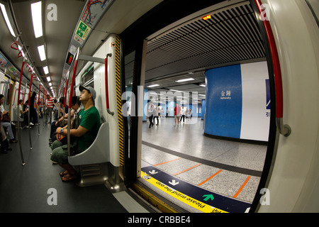 Mass Transit Railway, MTR, le métro de Hong Kong, Région administrative spéciale de Hong Kong de la République populaire de Chine, l'Asie Banque D'Images