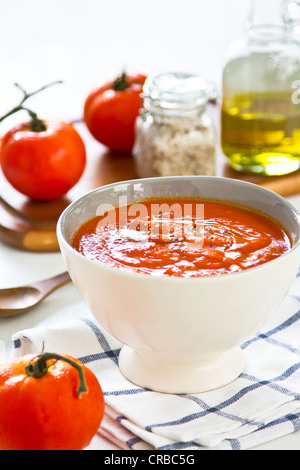 Soupe aux tomates Banque D'Images