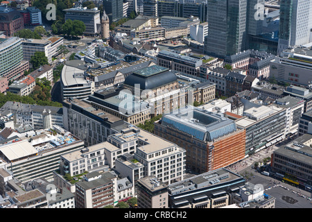 Vue sur la Bourse de Francfort, Frankfurt am Main, Hesse, Germany, Europe Banque D'Images