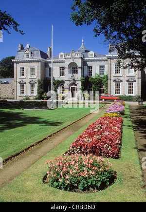 Manor, parc, Sausmarez Manor, Guernsey, Channel Islands, England, Royaume-Uni, Europe Banque D'Images