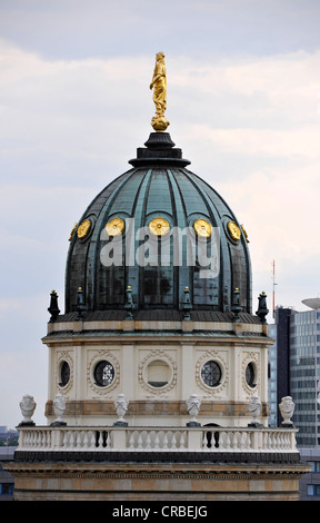 Dôme de la cathédrale française, la place Gendarmenmarkt, Mitte, Berlin, Germany, Europe Banque D'Images