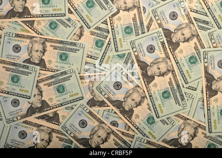 US Dollar bills ou de billets Banque D'Images