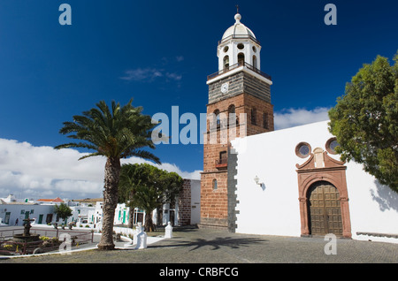 L'Église Nuestra Señora de Guadalupe, Teguise, Lanzarote, Canary Islands, Spain, Europe Banque D'Images