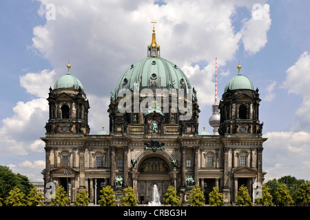 Cour suprême, la cathédrale de Berlin, paroisse et église à Berlin, l'île aux musées, l'UNESCO World Heritage Site, quartier Mitte Banque D'Images