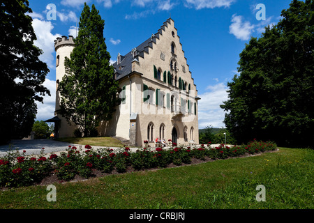 Schloss Rosenau Palace avec parc, guanaco, Haute-Franconie, Bavaria, Germany, Europe Banque D'Images