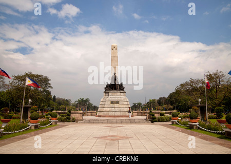 Le Monument à Rizal Rizal Park ou Luneta, Manille, Philippines, Asie Banque D'Images