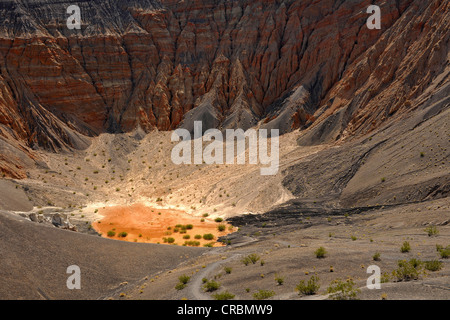 Maar et sédimentaires d'Ubehebe Crater, le cratère volcanique, Death Valley National Park, désert de Mojave, Californie Banque D'Images