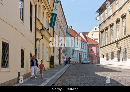 Quartier historique près de la place Hradcany, quartier du château Hradcany, Prague, République Tchèque, Europe Banque D'Images