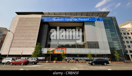 Newseum, musée de news et le journalisme, Washington DC, District of Columbia, USA, PublicGround Banque D'Images