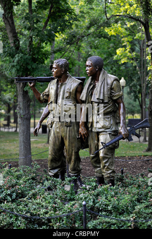 Vietnam Veterans Memorial Wall, national memorial avec les noms des soldats américains tombés lors de la guerre du Vietnam, Washington DC Banque D'Images