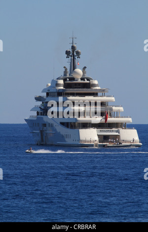 Luxury motor yacht Eclipse, le plus long yacht du monde, en 2012, c 163m de long, administré par Roman Abramovitch, construit par chantier Banque D'Images