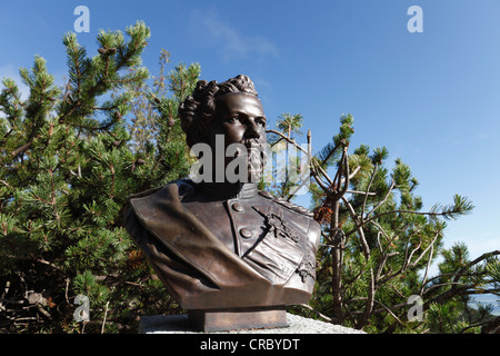 Le Roi Ludwig II Memorial sur la montagne Italia, Haute-Bavière, Bavière, Allemagne, Europe, PublicGround Banque D'Images