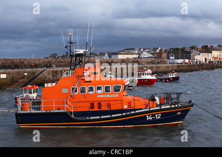 Le bateau de sauvetage, port de Donaghadee, comté de Down, Irlande du Nord, en Irlande, Royaume-Uni, Europe, PublicGround Banque D'Images