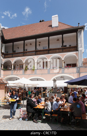 Festival de musique dans la cour du château Schloss Rossatz, Wachau, Basse Autriche, Autriche, Europe Banque D'Images